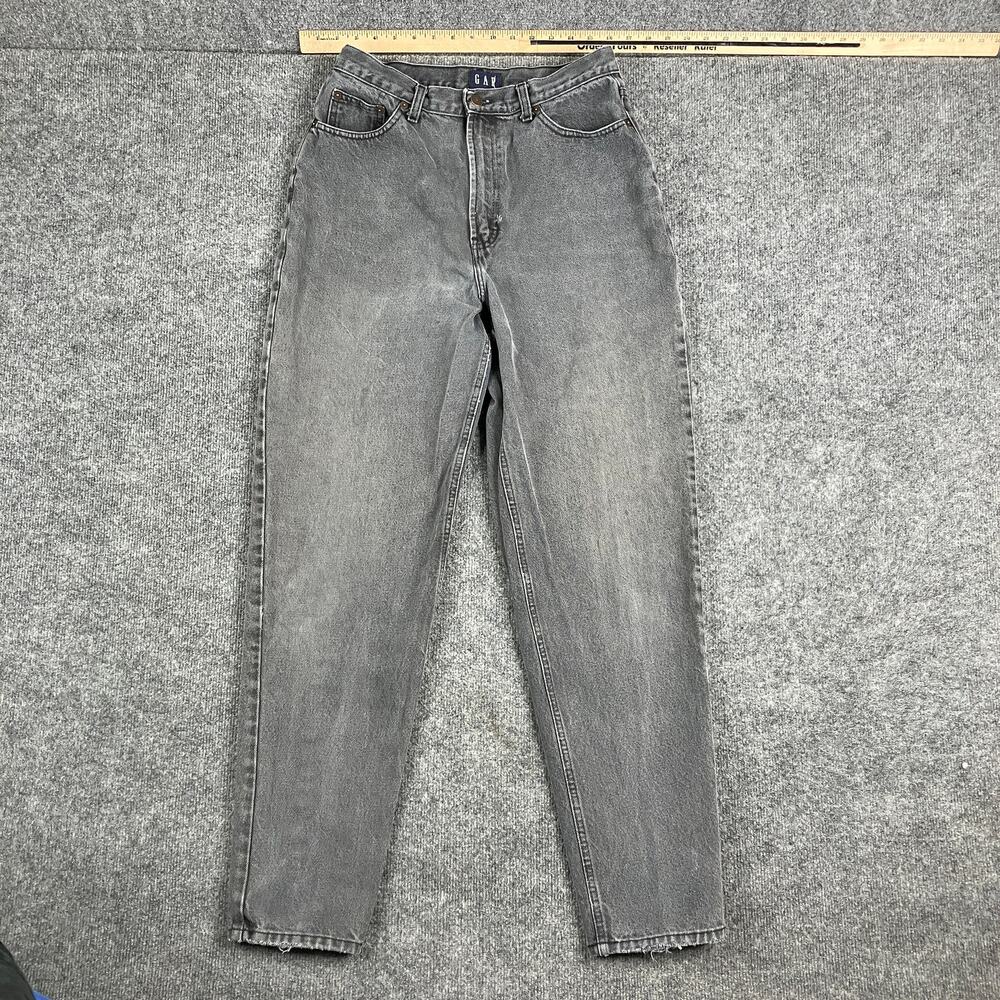 GAP Jeans Womens Size 6 Gray Washed DenimTaperedFitVintageLookClassicCasualPants
